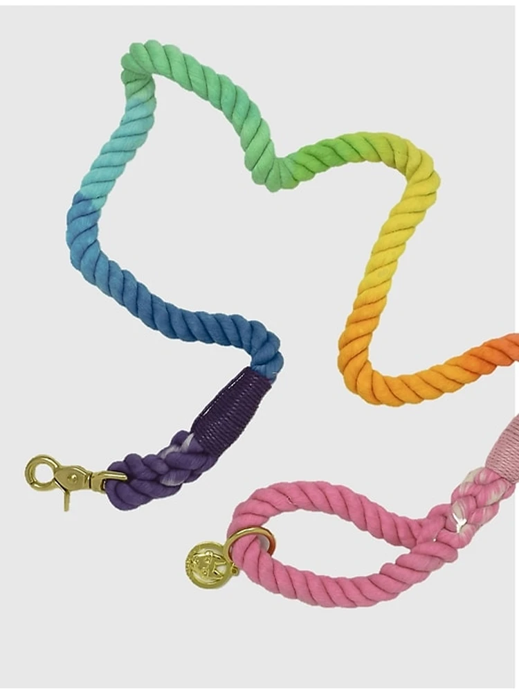 Rope Organic Cotton Ombre Dog Leash