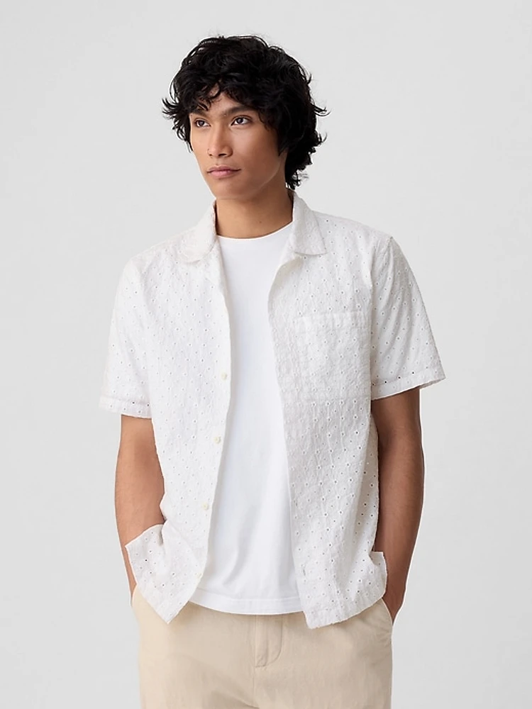 Eyelet Resort Shirt