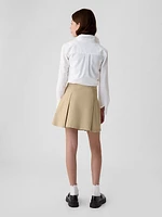 Kids Uniform Pleated Khaki Skort