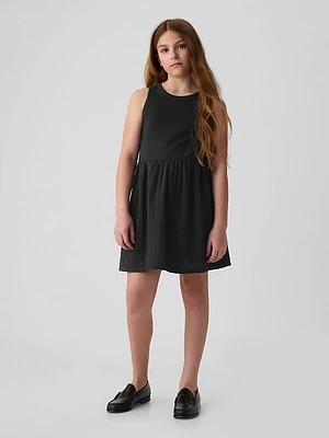 Kids Crinkle Gauze Tank Dress