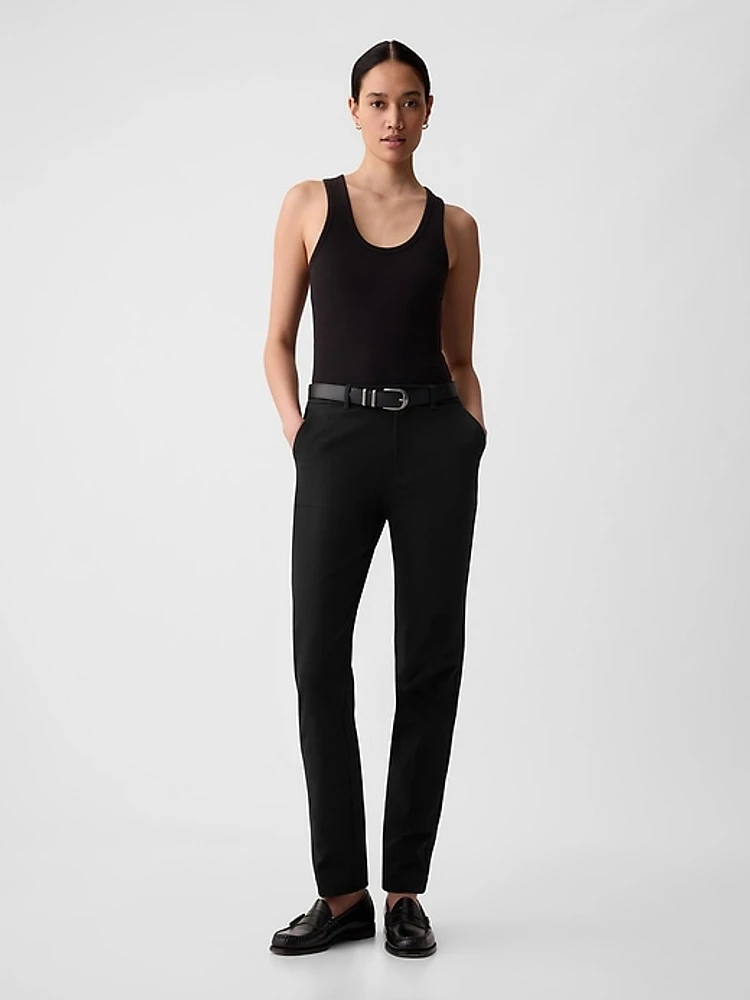 Mid Rise BiStretch Slim Pants