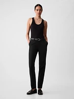 Mid Rise BiStretch Slim Pants