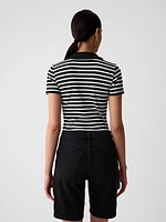 Modern Rib Polo Bodysuit