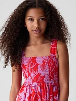 Kids Smocked Midi Tank Dress