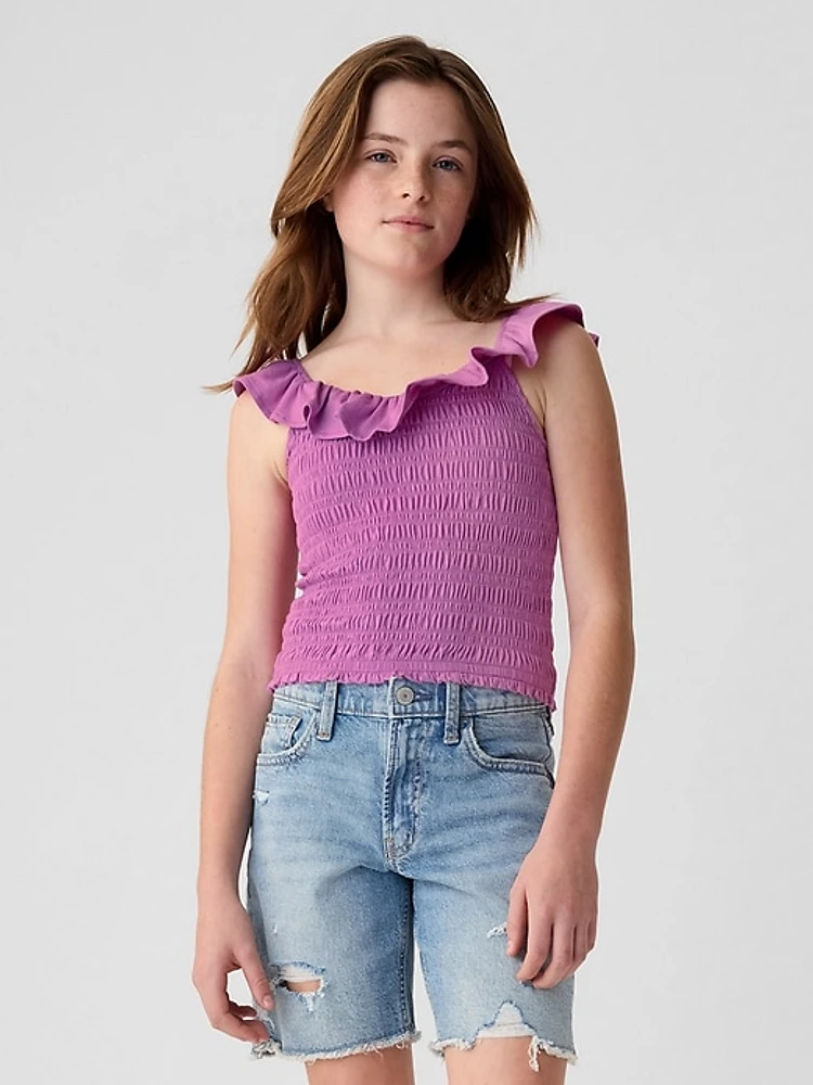 Kids Ruffle Smocked Tank Top