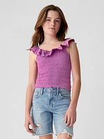 Kids Ruffle Smocked Tank Top