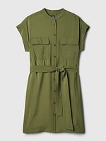 Utility Mini Shirtdress