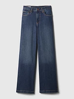 High Rise Stride Wide-Leg Jeans