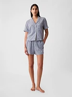 Linen-Blend PJ Shirt