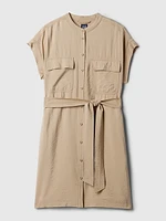 Utility Mini Shirtdress