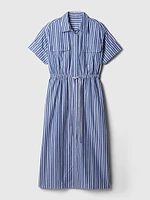 Striped Midi Shirtdress