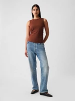 Compact Jersey Cropped Tank Top