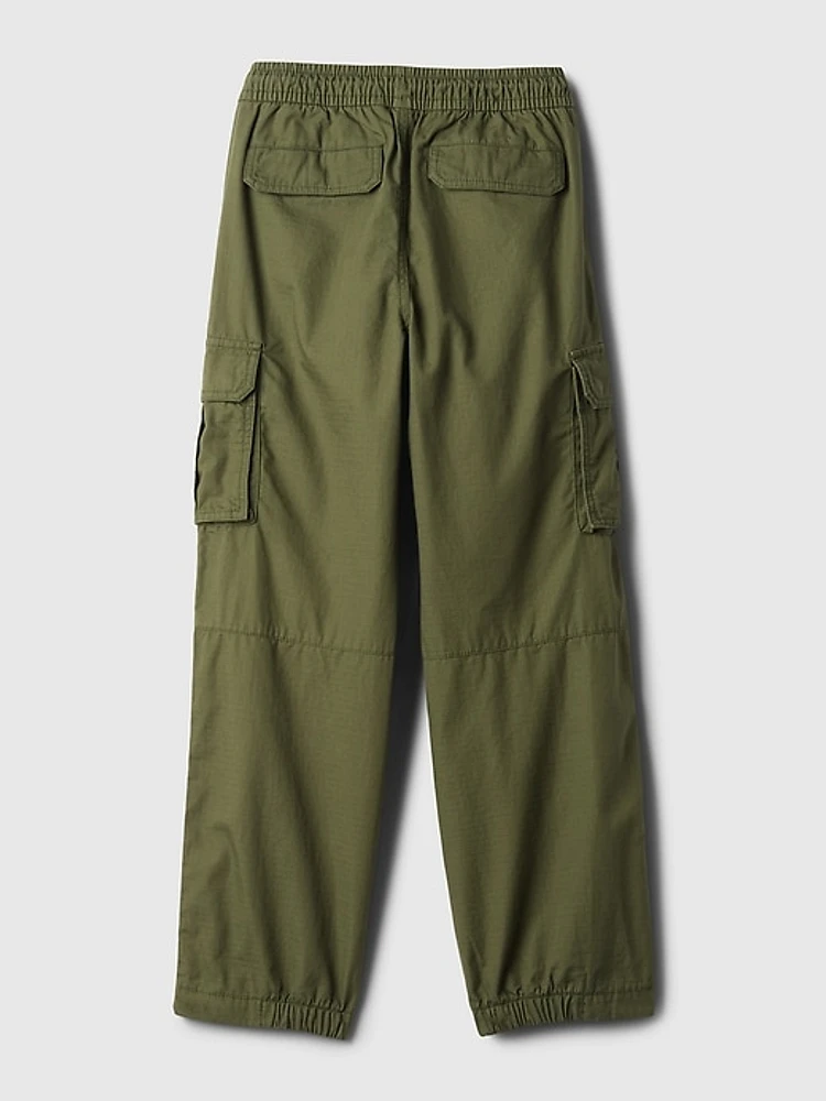 Kids Pull-On Parachute Cargo Pants