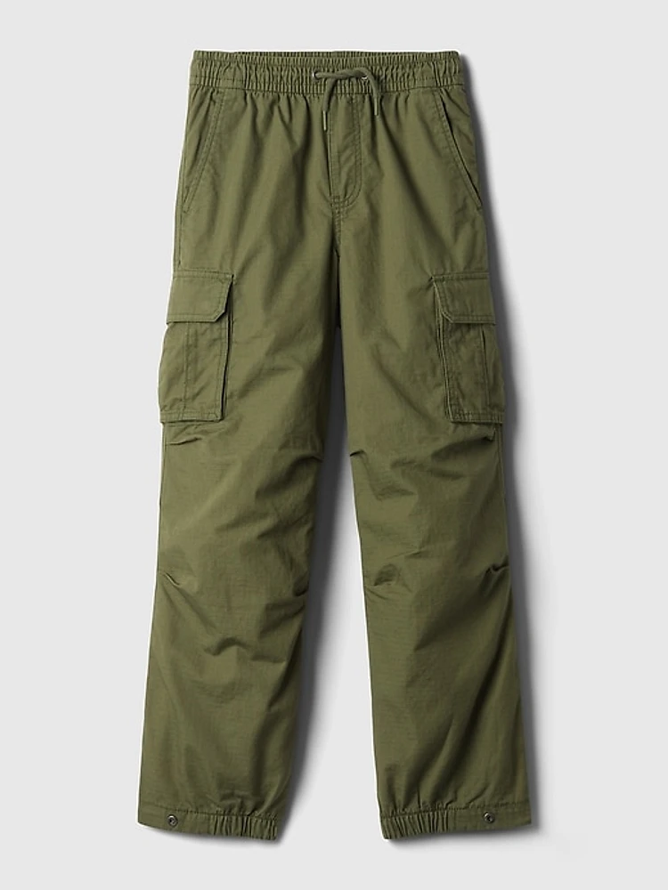 Kids Pull-On Parachute Cargo Pants