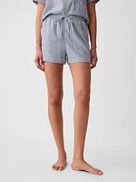 Linen-Blend PJ Shorts