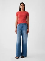 Modern Rib Cropped T-Shirt