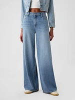 Mid Rise Cargo Baggy Jeans