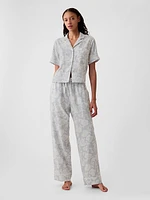 Linen-Blend PJ Shirt