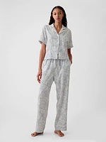 Linen-Blend PJ Pants