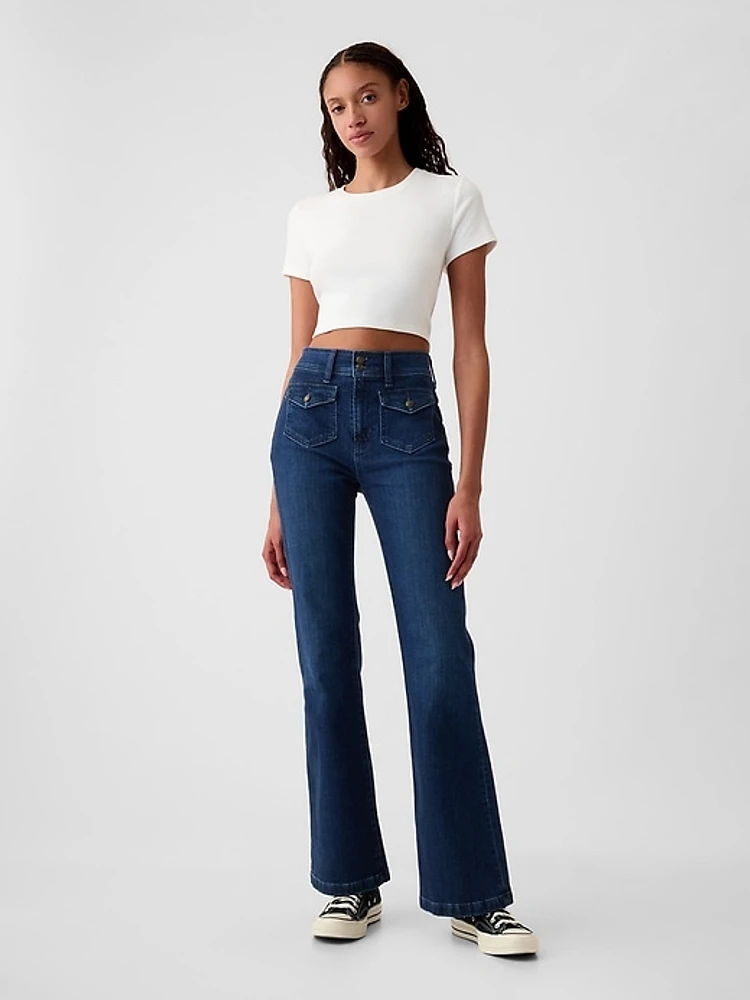 High Rise '70s Flare Jeans