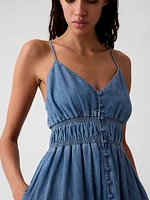 Organic Cotton Denim Maxi Dress