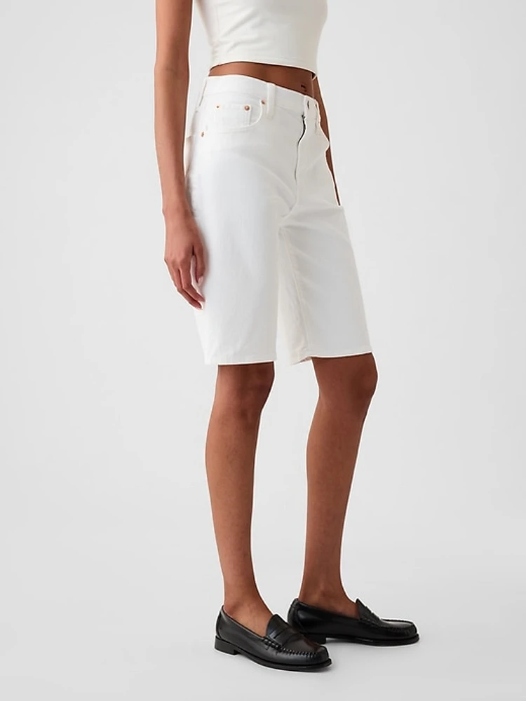 9" High Rise Bermuda Shorts