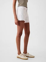 4" Low Rise Stride Denim Shorts