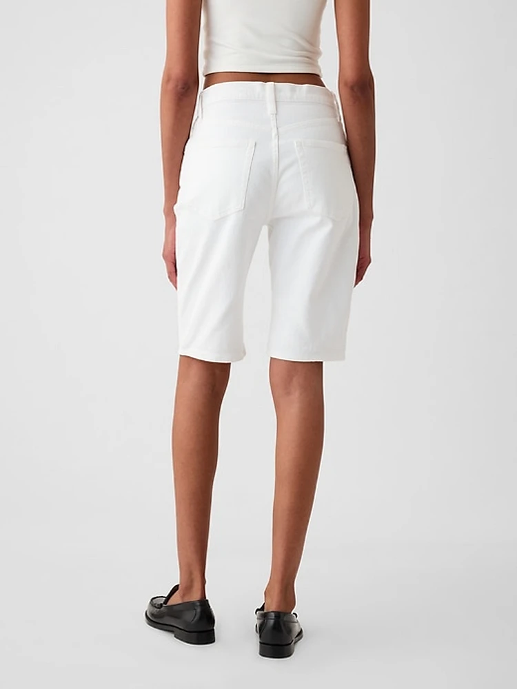 9" High Rise Bermuda Shorts