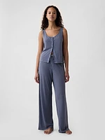 Linen-Blend PJ Pants