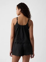 Eyelet Poplin PJ Tank Top