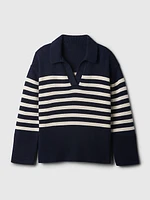 24/7 Split-Hem Polo Sweater