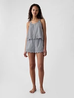 Eyelet Poplin PJ Tank Top
