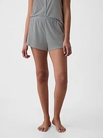 Linen-Blend PJ Shorts