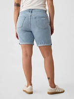 9" High Rise Bermuda Shorts