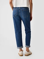 Mid Rise Girlfriend Jeans