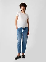 Maternity Full Panel Cargo Easy Jeans