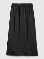 Satin Midi Skirt