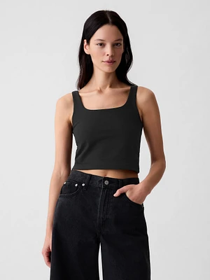 Compact Jersey Cropped Tank Top