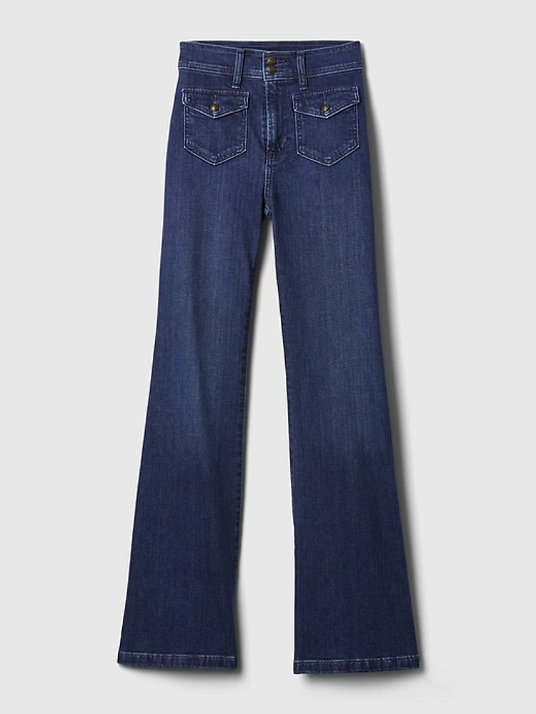 High Rise '70s Flare Jeans