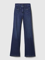 High Rise '70s Flare Cargo Jeans