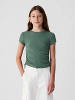 Kids Essential Rib Ruched T-Shirt