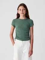 Kids Essential Rib Ruched T-Shirt