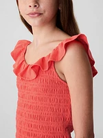 Kids Ruffle Smocked Tank Top