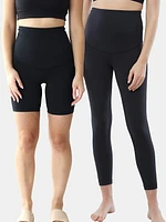 Ingrid and Isabel Postpartum Legging Bike Short Two Pack