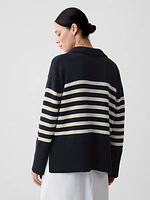 24/7 Split-Hem Polo Sweater