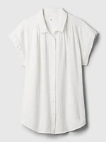 Crinkle Gauze Shirt