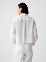 Organic Cotton Cropped Shirt