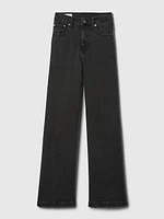 High Rise Stride Wide-Leg Jeans