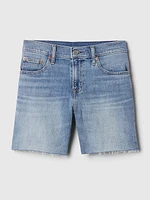 5" Mid Rise Girlfriend Shorts