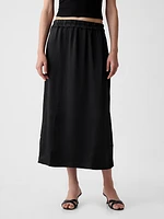 Satin Midi Skirt